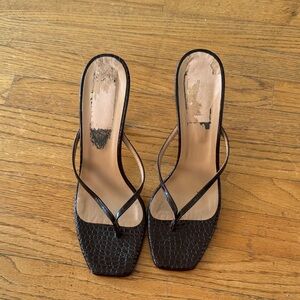 Brother Black Textured Women's Sandals